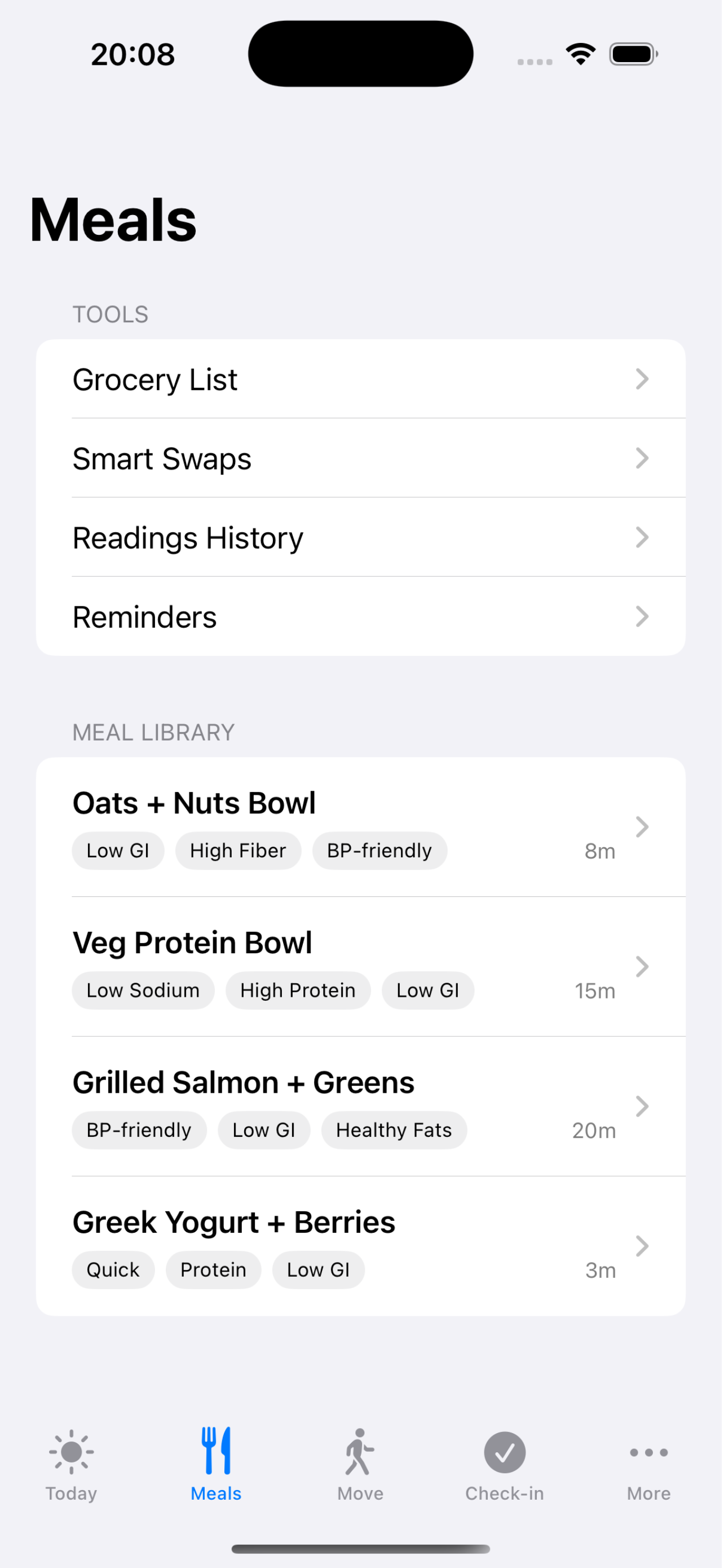 HealthCounts screenshot 2