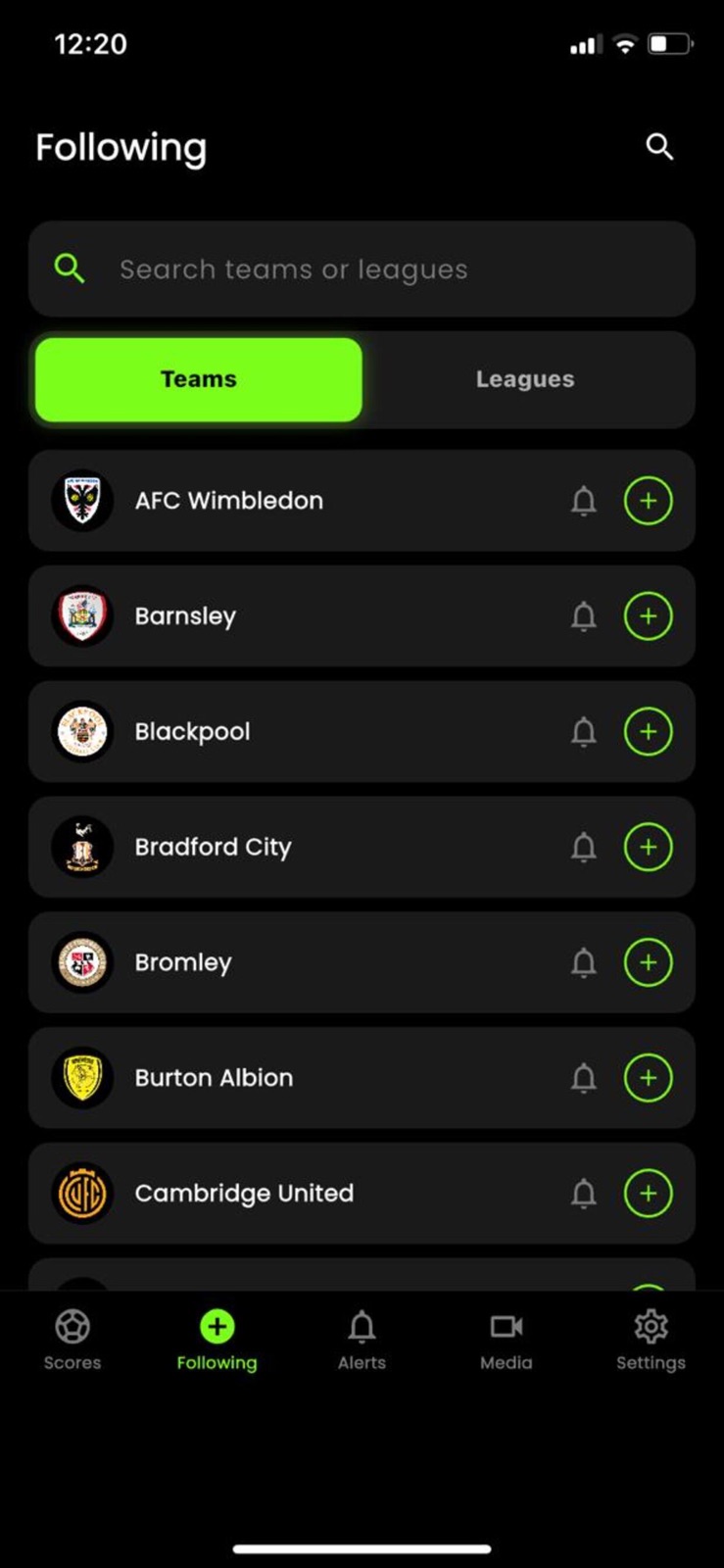 LiveScore:Live Football Scores iphone screenshot 3
