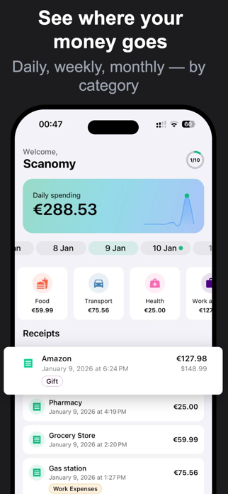 Scanomy: AI Expense Tracker for iPhone - Free App Download