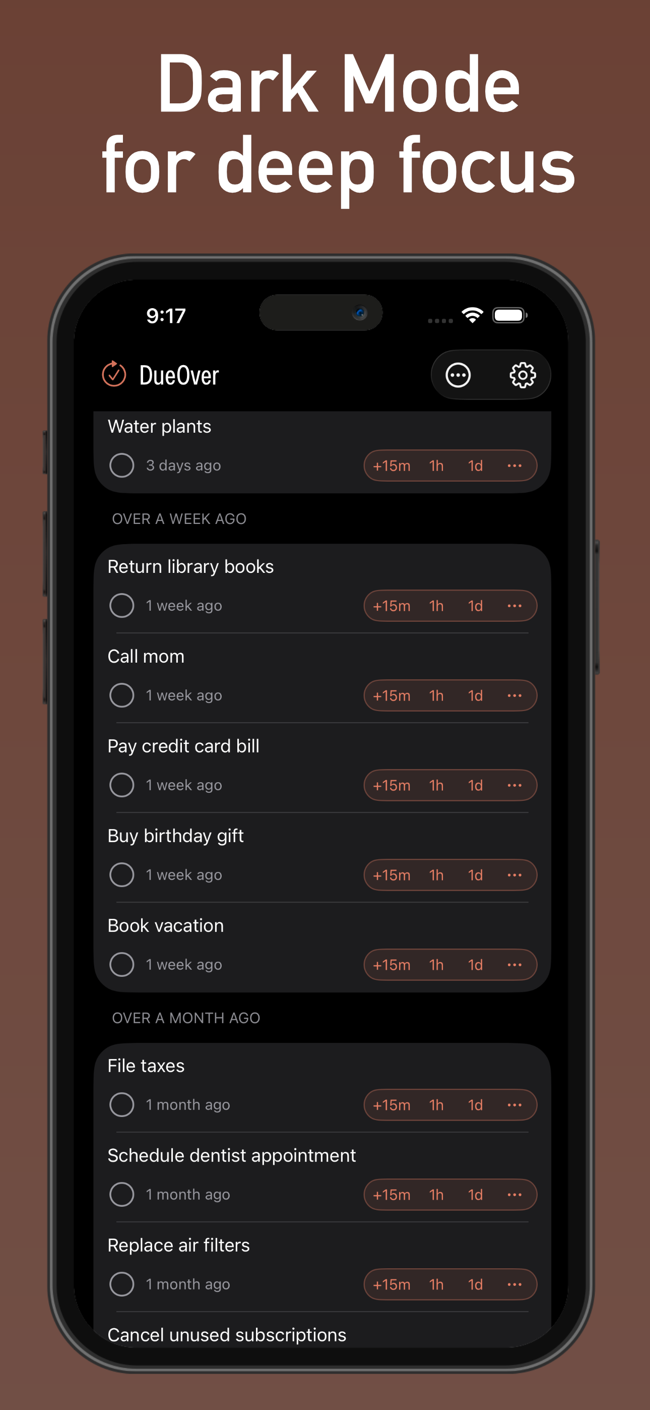DueOver: Reminders Cleanup screenshot 7