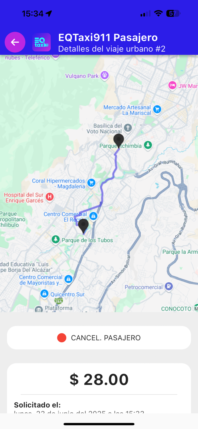 EQTaxi911 Pasajero
