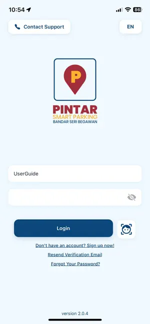 PINTAR Smart Parking App screenshot 1