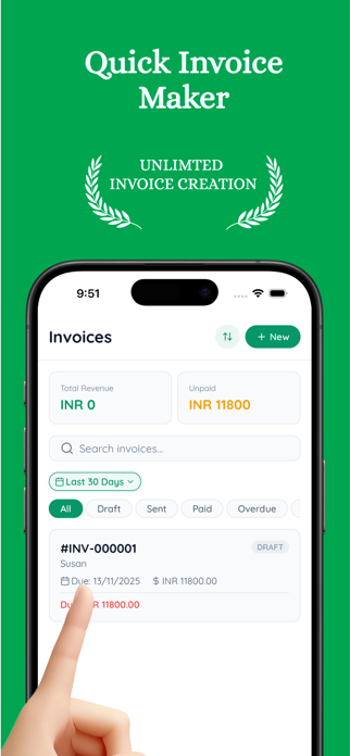 Business Invoice Maker - Quick Screenshot 1 of 6