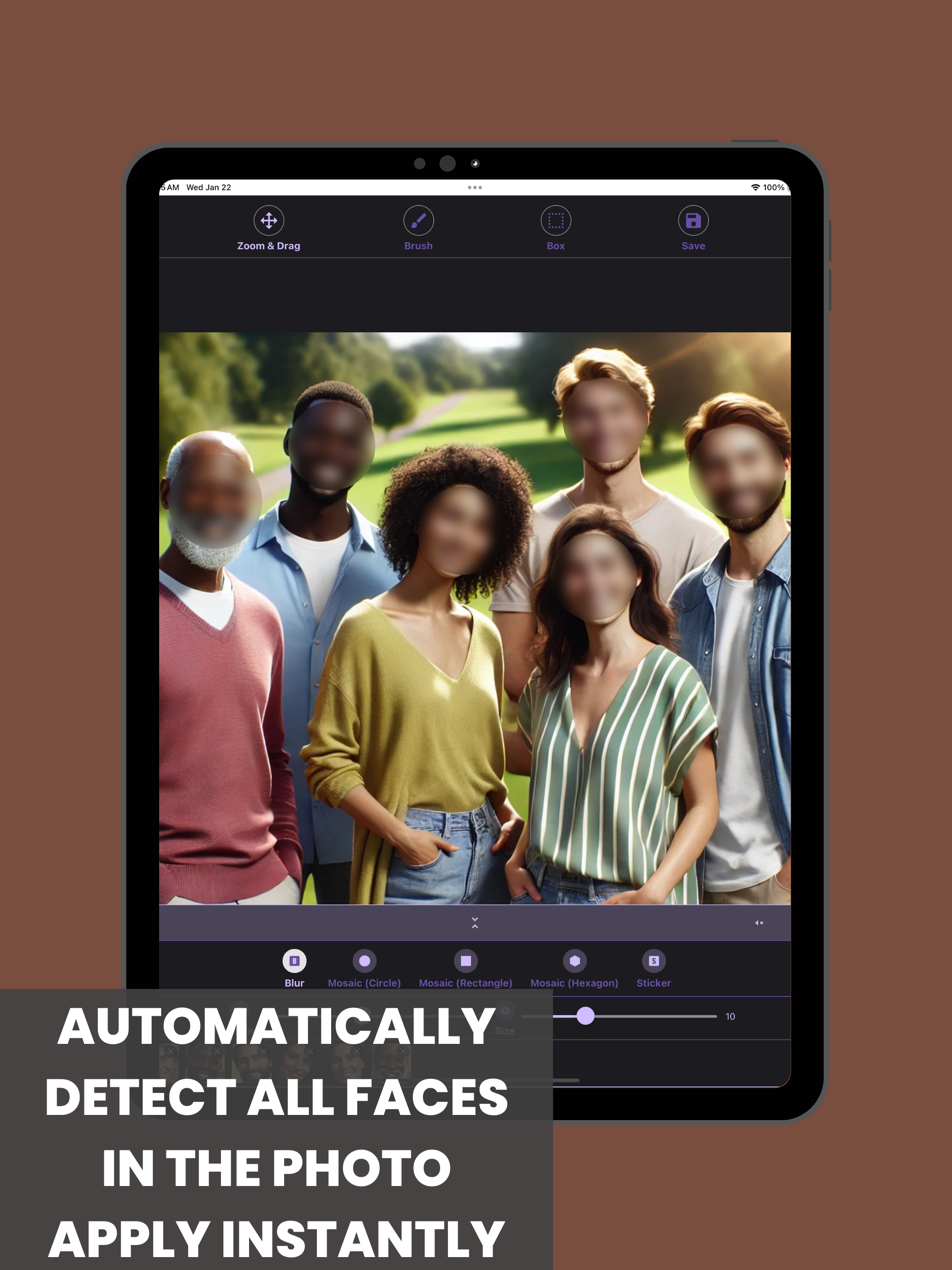 Blur & Mosaic - Auto Face blur screenshot 6