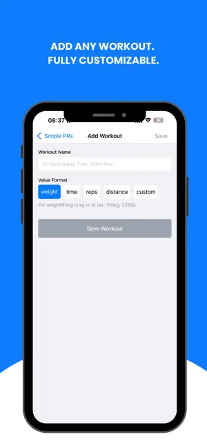 Simple PRs (Personal Records) screenshot 2