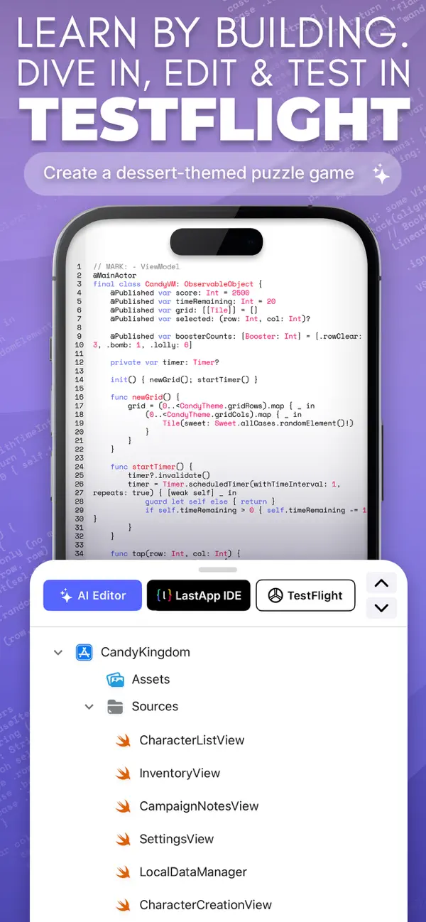 #2. Vibecode Apps IDE - LastApp (iOS) Ved: LastApp.AI