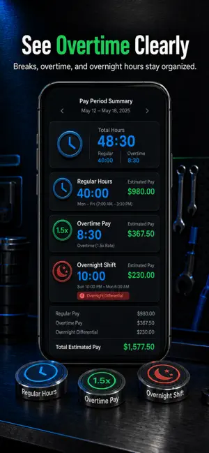 Work Hours Tracker: Pay Log screenshot 4