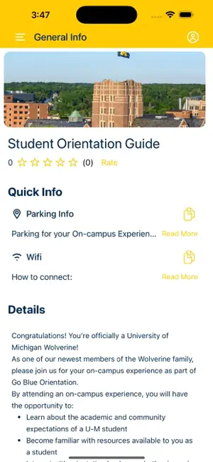 Go Blue Guides screenshot 1