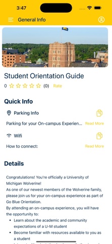 Go Blue Guides iPhone screenshot
