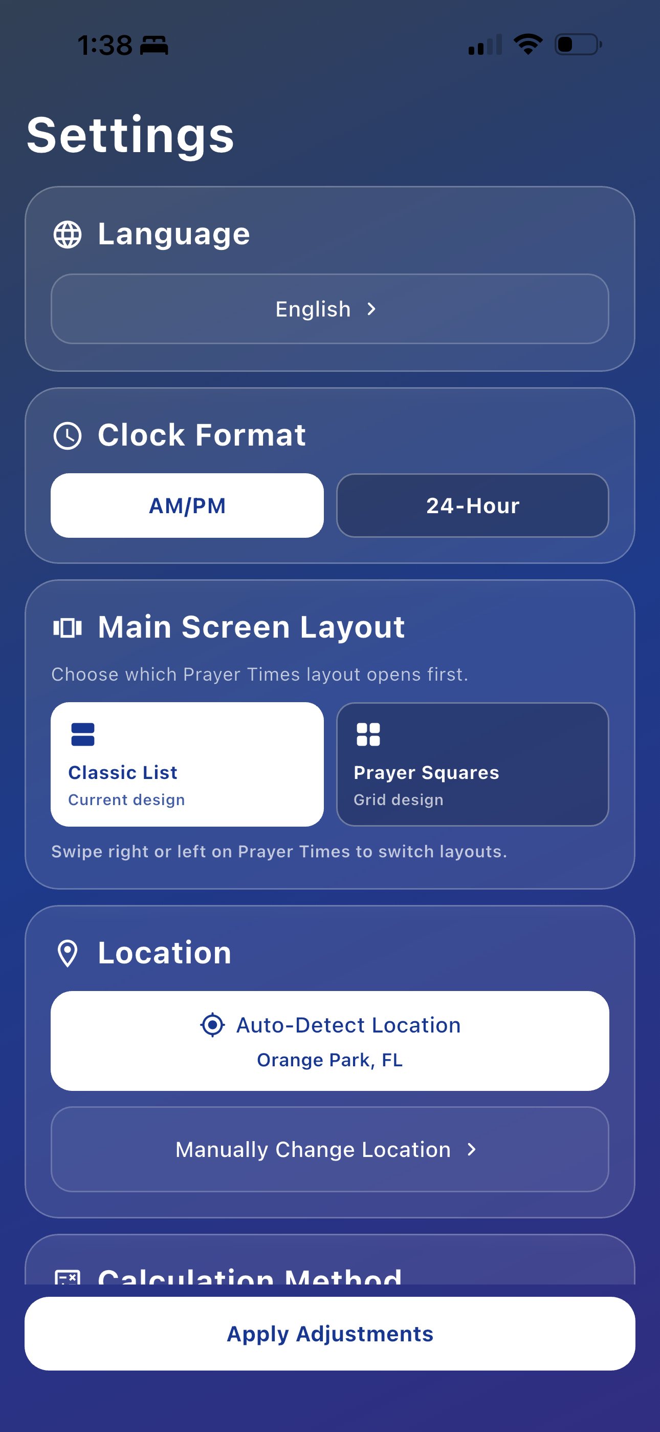 Prayer Times - Full Athan
