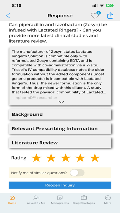 InpharmD iPhone screenshot 6 - Medical app
