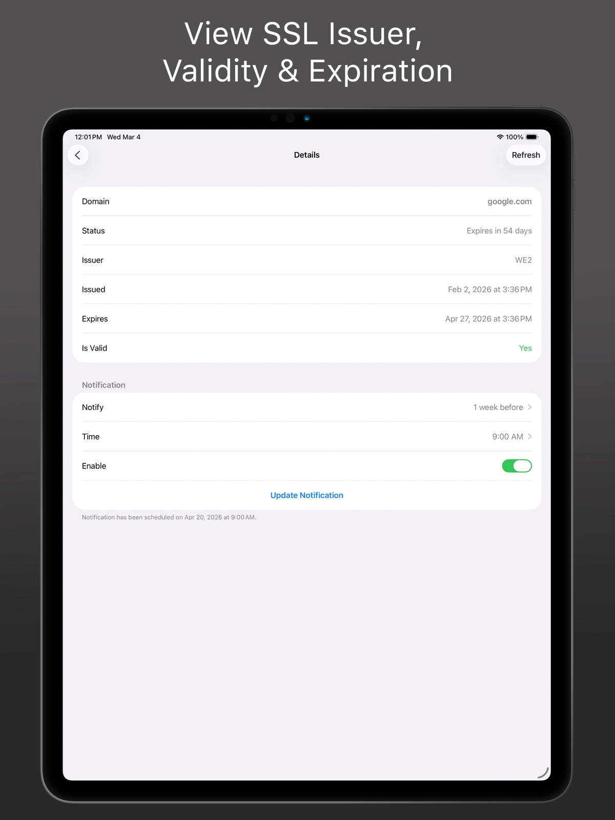 SSL Checker - Sys admin tools ipad screenshot 3