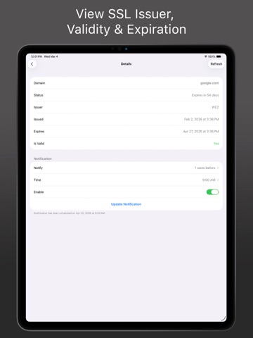 SSL Checker - Sys admin tools iPad screenshot