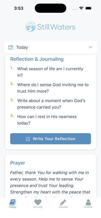 Still Waters Devotional Screenshot 2 of 4
