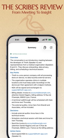 Thoth - Your Private AI Scribe screenshot