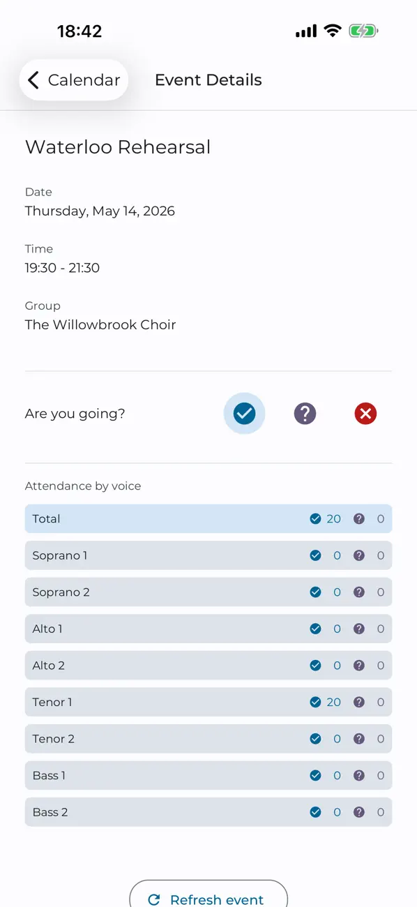 Screenshot #3 pour Choir App