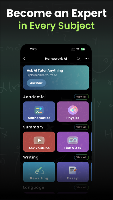Math Solver: Homework AI Tutor Screenshot