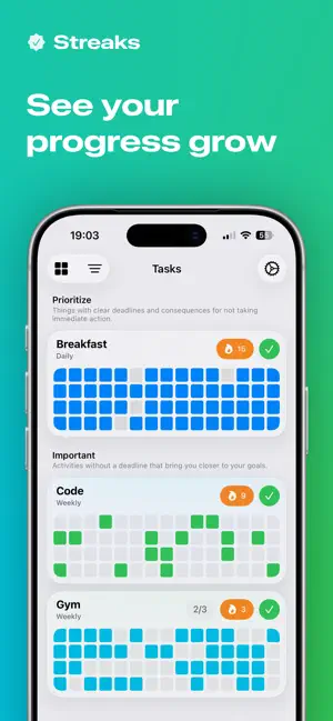 Streaks: Daily Habit Tracker screenshot 1