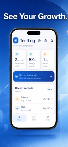 TestLog - Score Tracker Screenshot 1 of 6