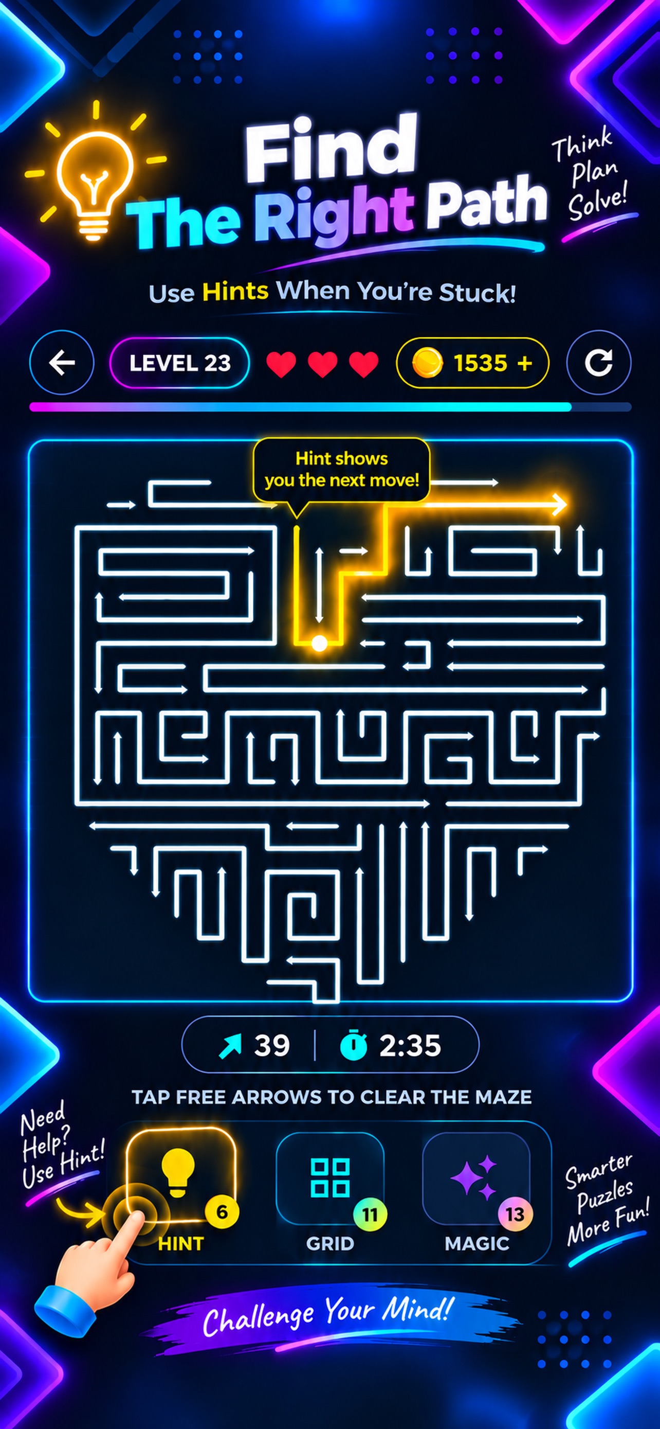 Screenshot 2 of Arrow Puzzle: Escape Maze
