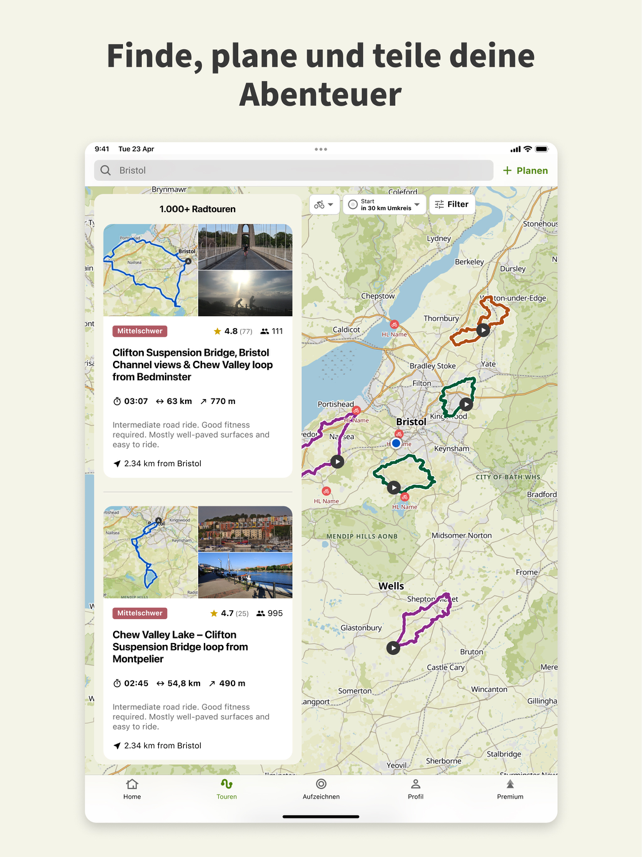 komoot - Wandern und Radfahren Screenshot