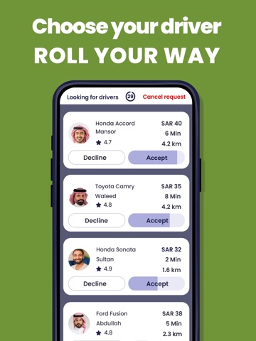 InRide - Your Ride Your Fare iPad screenshot