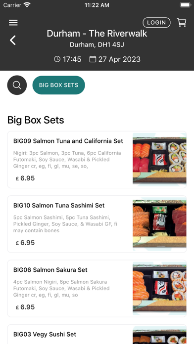 Nudo Sushi Box Loyalty App Screenshot