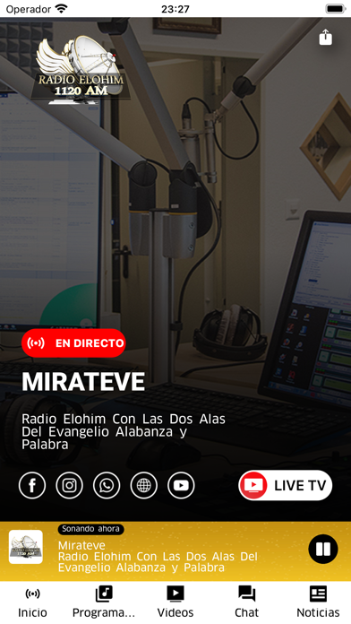 Mirateve iPhone screenshot 2 - Music app