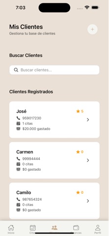 Barber Control - Agenda y Cita screenshot