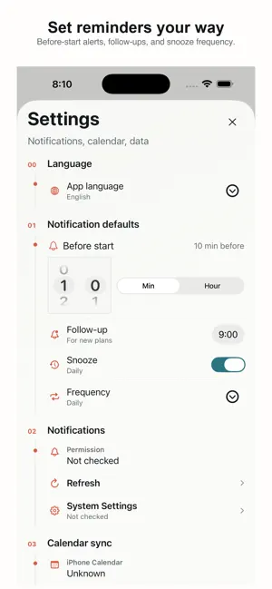 NextDate Timeline screenshot 3