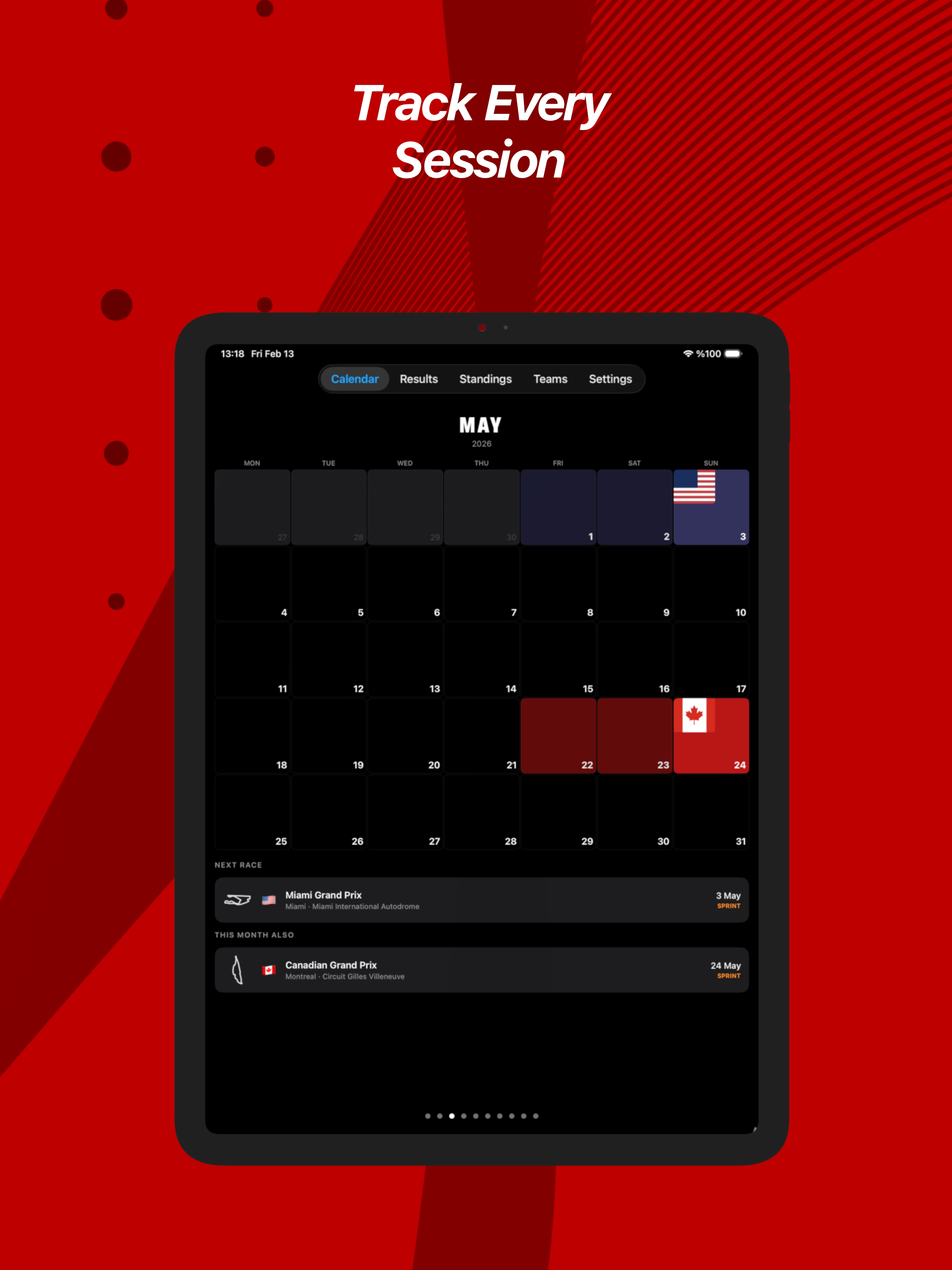 Formula GP Calendar 2026 screenshot 11