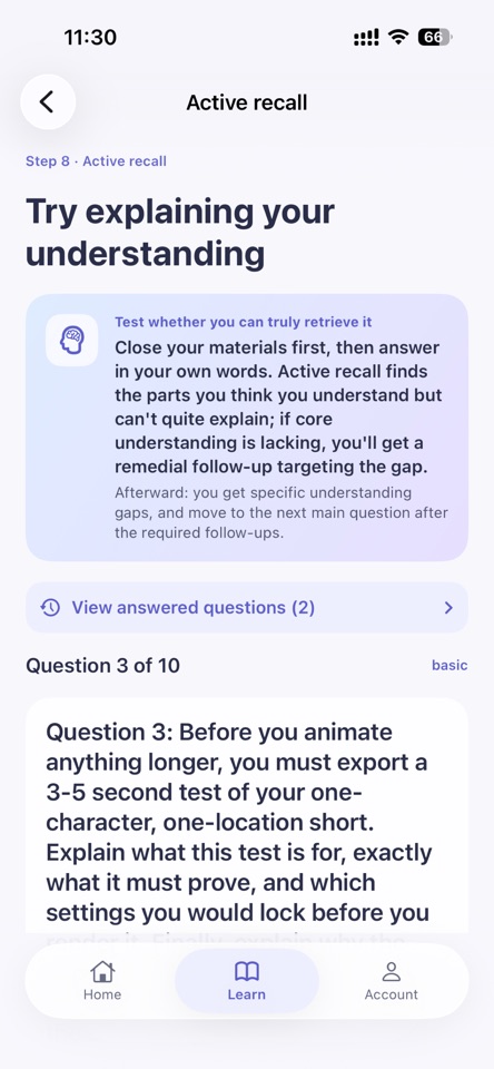 TenSteps: Learn Anything 10x screenshot 2