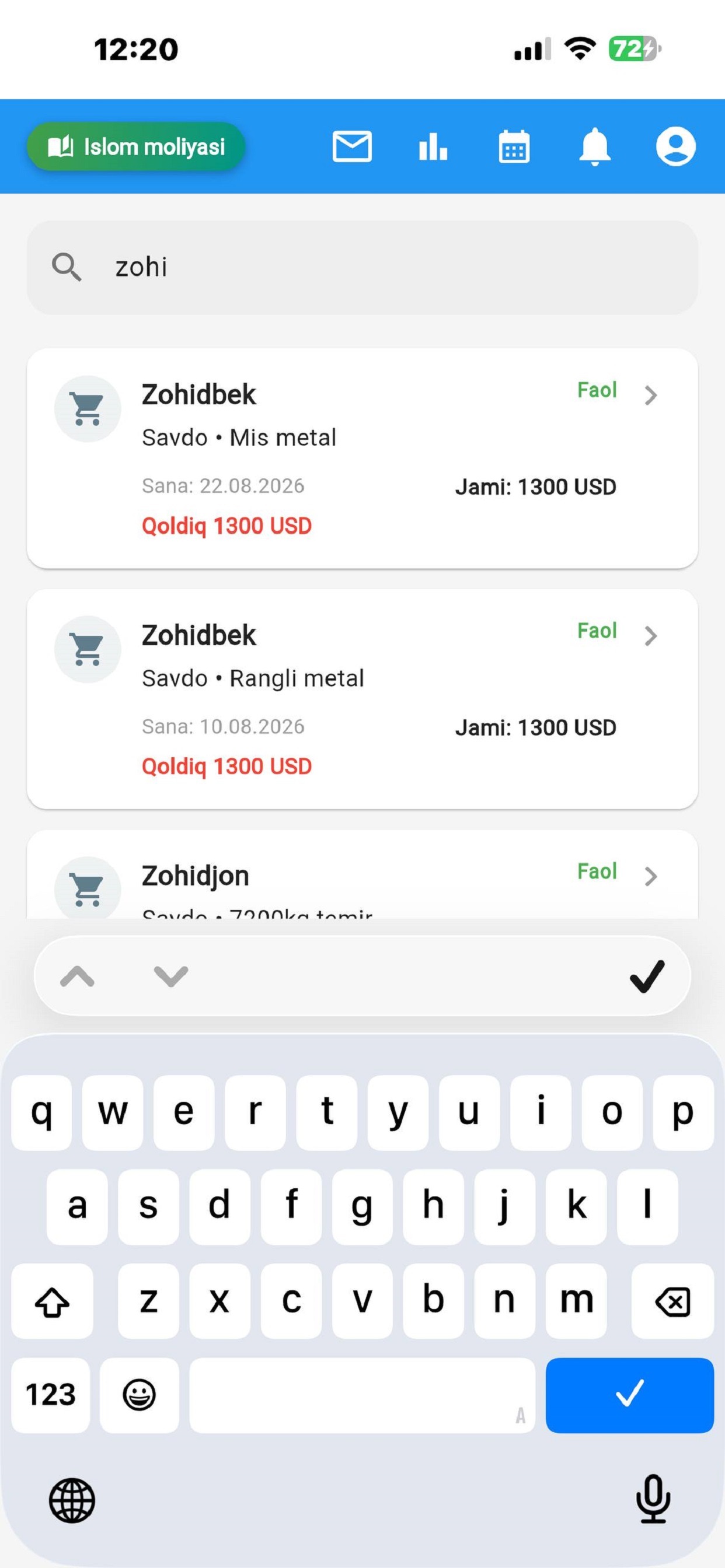 Screenshot 5 of Nasiya Savdo nazorati