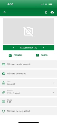 Cheques - Caja Banrural screenshot