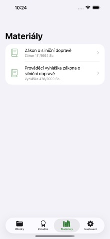 Odborná způsobilost dopravce screenshot