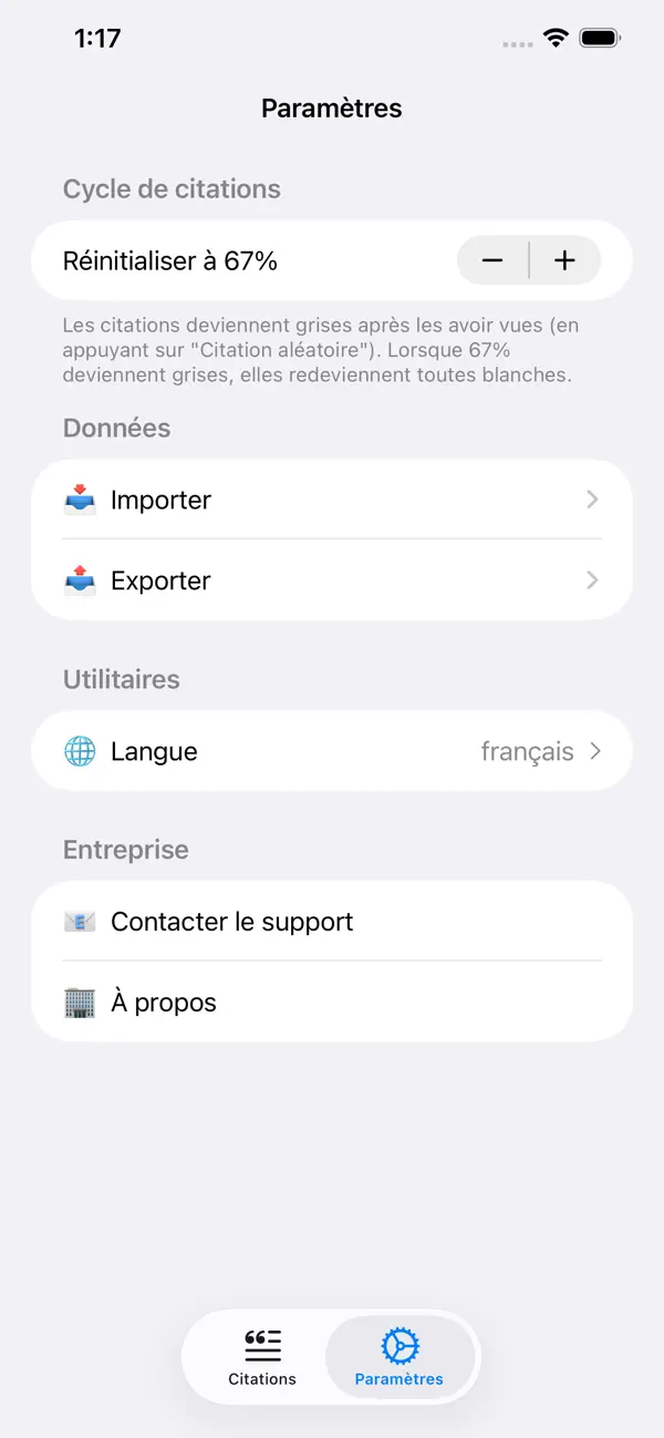 Screenshot #3 pour Recueil Citations