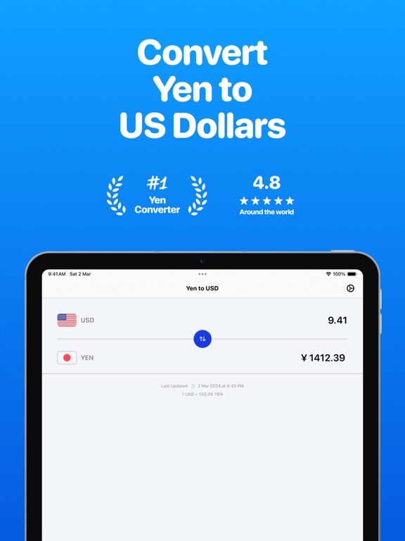 Yen to USD Currency Converter