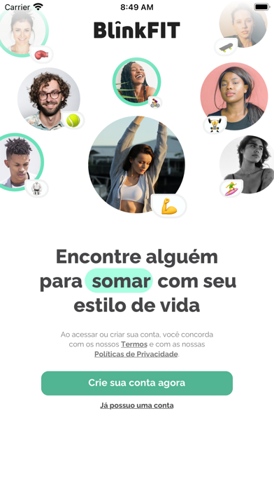 BlinkFIT: Relacionamento Fit Screenshot