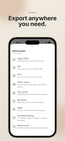 Mind Map: Smart Mind iPhone screenshot