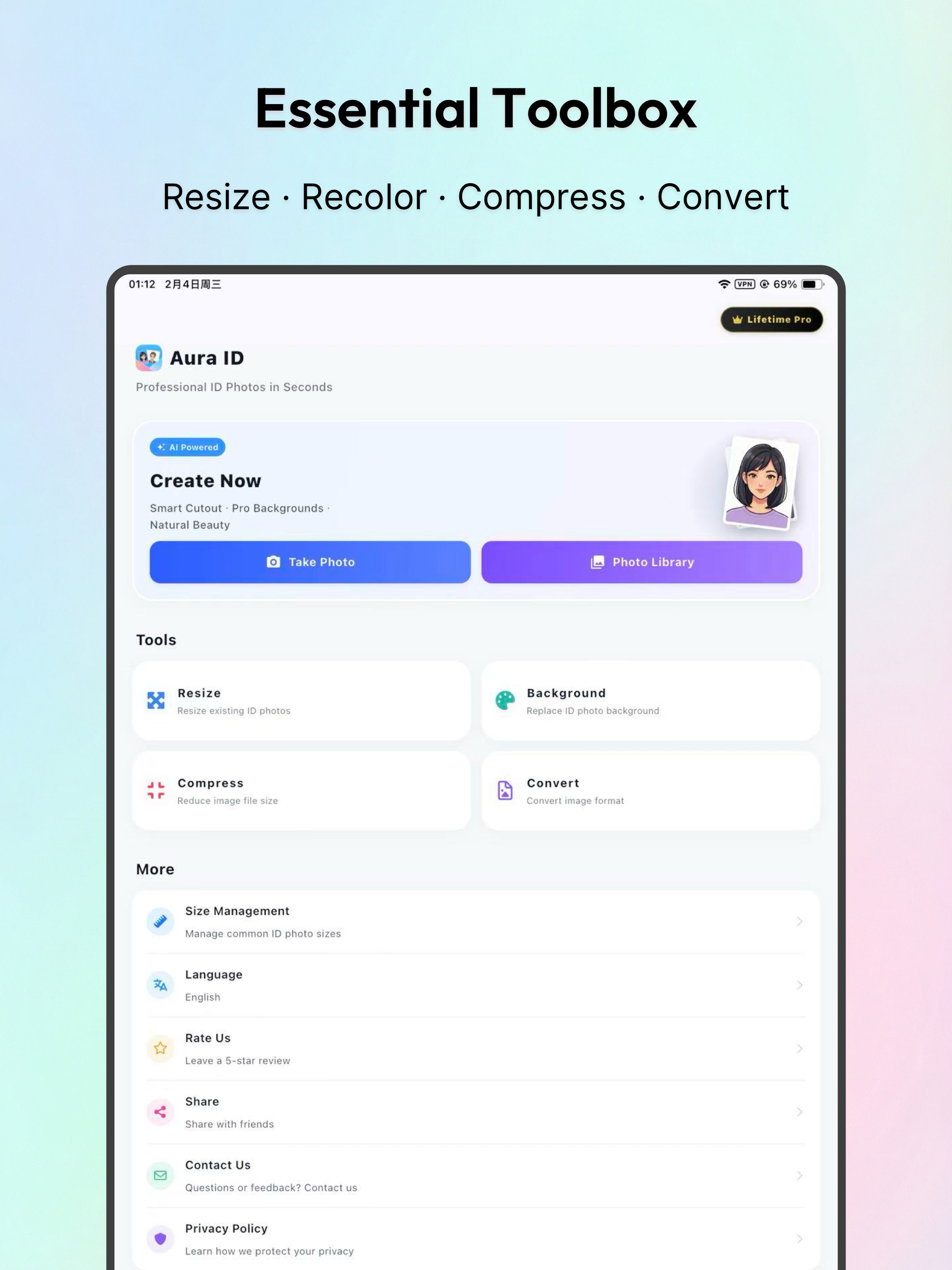 Passport Photo Maker - AuraID