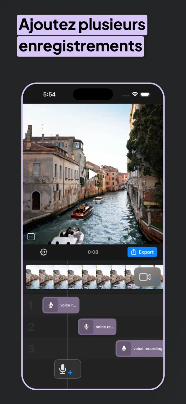 Screenshot #2 pour Voice Over Video