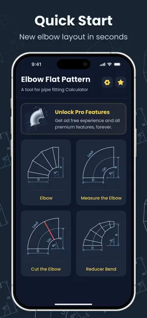 ElbowCalc - Flat Pattern Maker screenshot 2