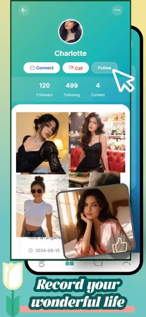 Halotalk——Video chat & share iPhone screenshot 2