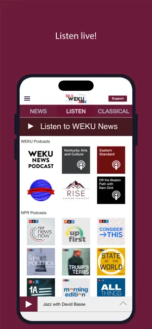 WEKU App screenshot 3