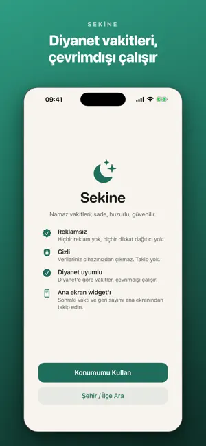 Sekine: Ezan ve Namaz Vakti screenshot 3