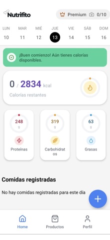 Nutrifito screenshot