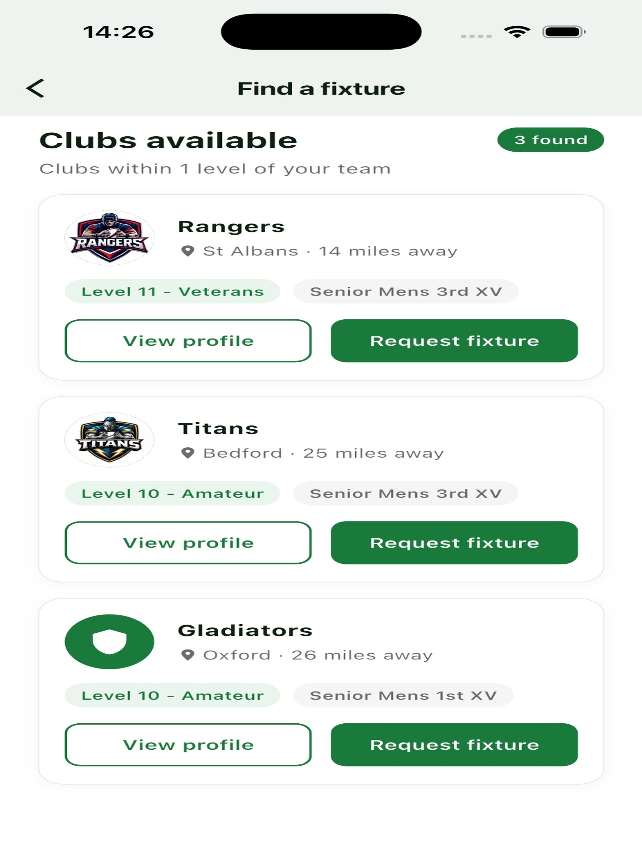 Rugby Matchmaker screenshot 11