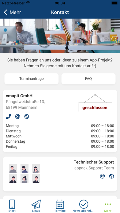 Appack - App Entwicklung Screenshot
