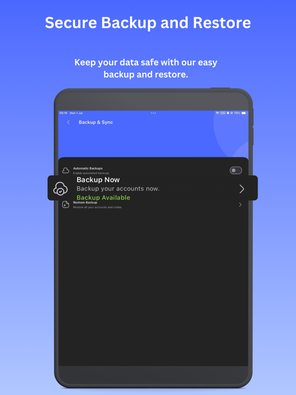 Authenticator Pro: Secure 2FA iPad screenshot 4 - Utilities app