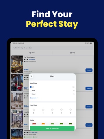 Cheap Hotels・Hotel Deals iPad screenshot